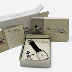 2004 Disney Steamboat Willie Wrist Watch 75th Anniversary Mickey Mouse NIB